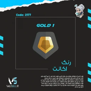 اکانت ولورانت رنک Gold 1 کد 2177