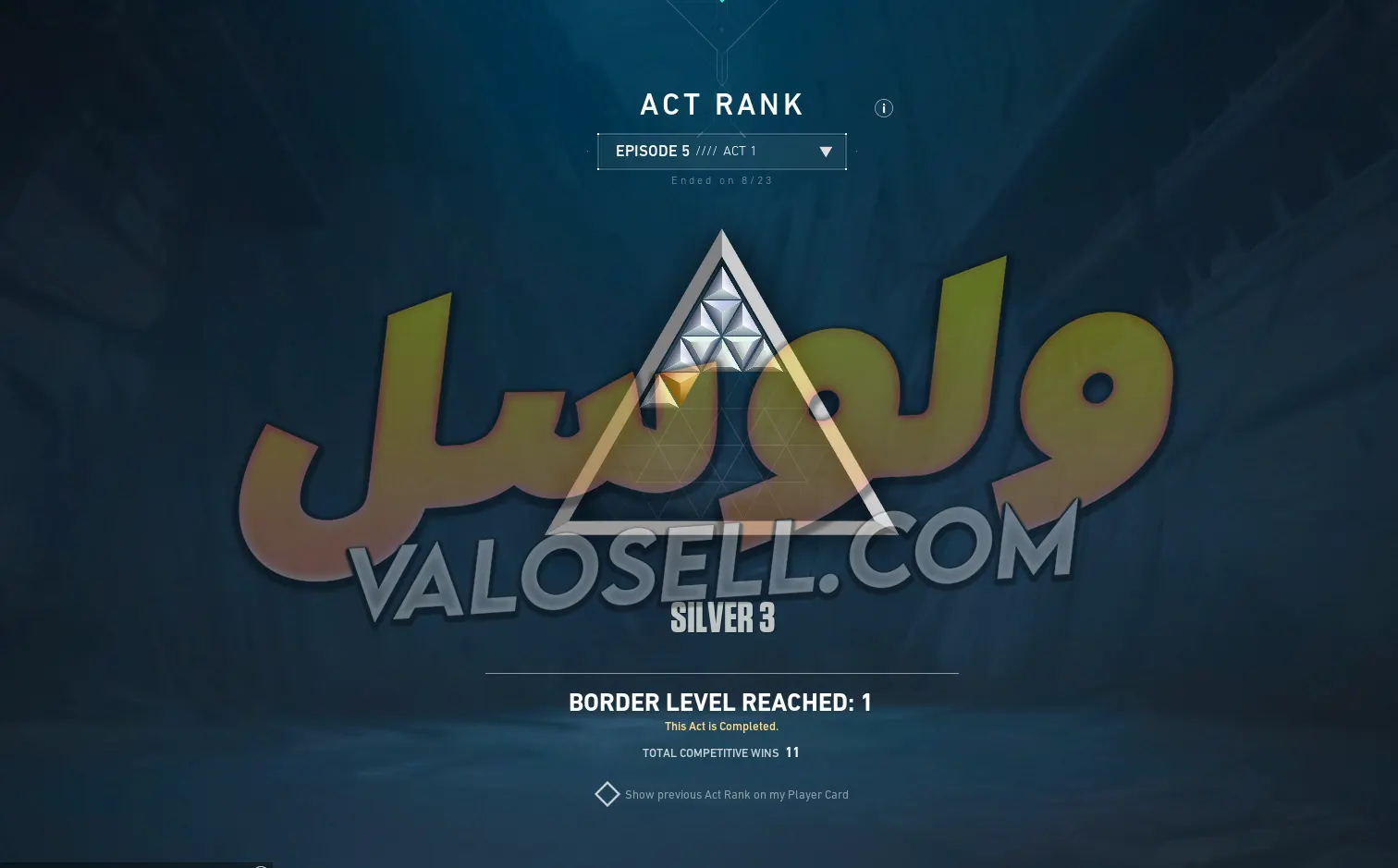 اکانت ولورانت رنک Silver 3 کد 2778 - Image 2