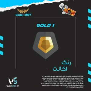 اکانت ولورانت رنک Gold 1 کد 2977