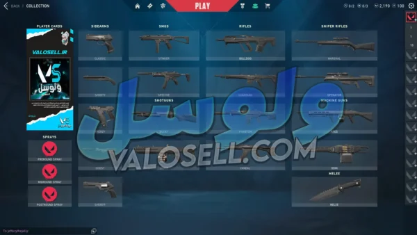 اکانت ولورانت رنک Unranked کد 2995