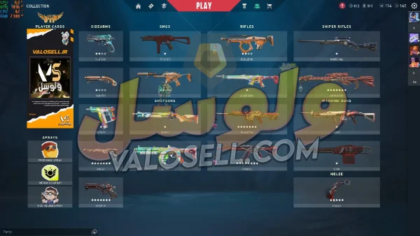 اکانت ولورانت رنک Gold 1 کد 3102