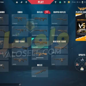 اکانت ولورانت رنک Gold 2 کد 3377