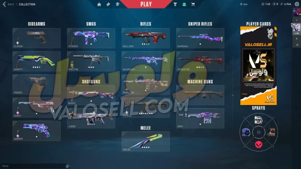 اکانت ولورانت رنک Unranked کد 3393