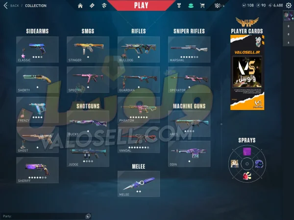 اکانت ولورانت رنک Gold 1 کد 3421