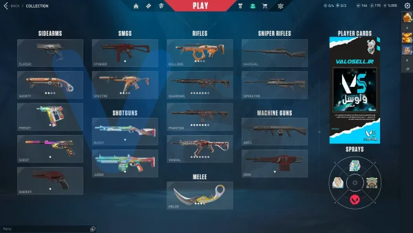 اکانت ولورانت رنک Unranked کد 3599