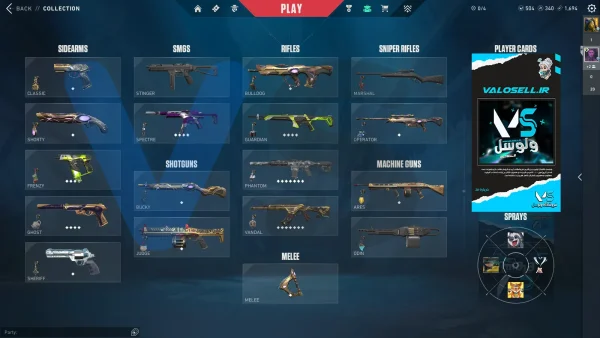 اکانت ولورانت رنک Gold 1 کد 3740