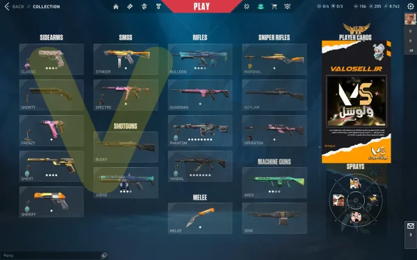 اکانت ولورانت رنک Gold 2 کد 4213