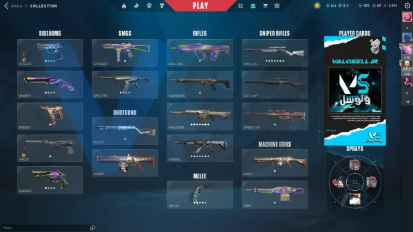 اکانت ولورانت رنک Platinum 1 کد 4237