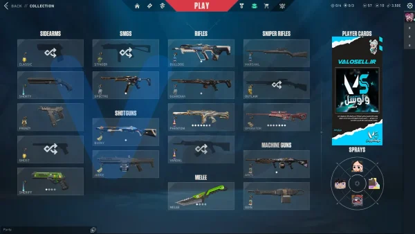 اکانت ولورانت رنک Unranked کد 5062