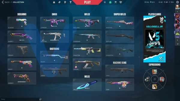 اکانت ولورانت رنک Unranked کد 5354