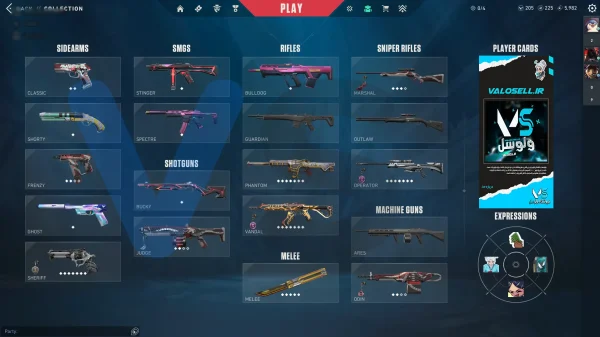 اکانت ولورانت رنک Unranked کد 5367