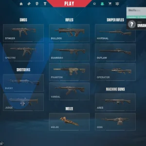 اکانت ولورانت رنک Unranked کد 5579