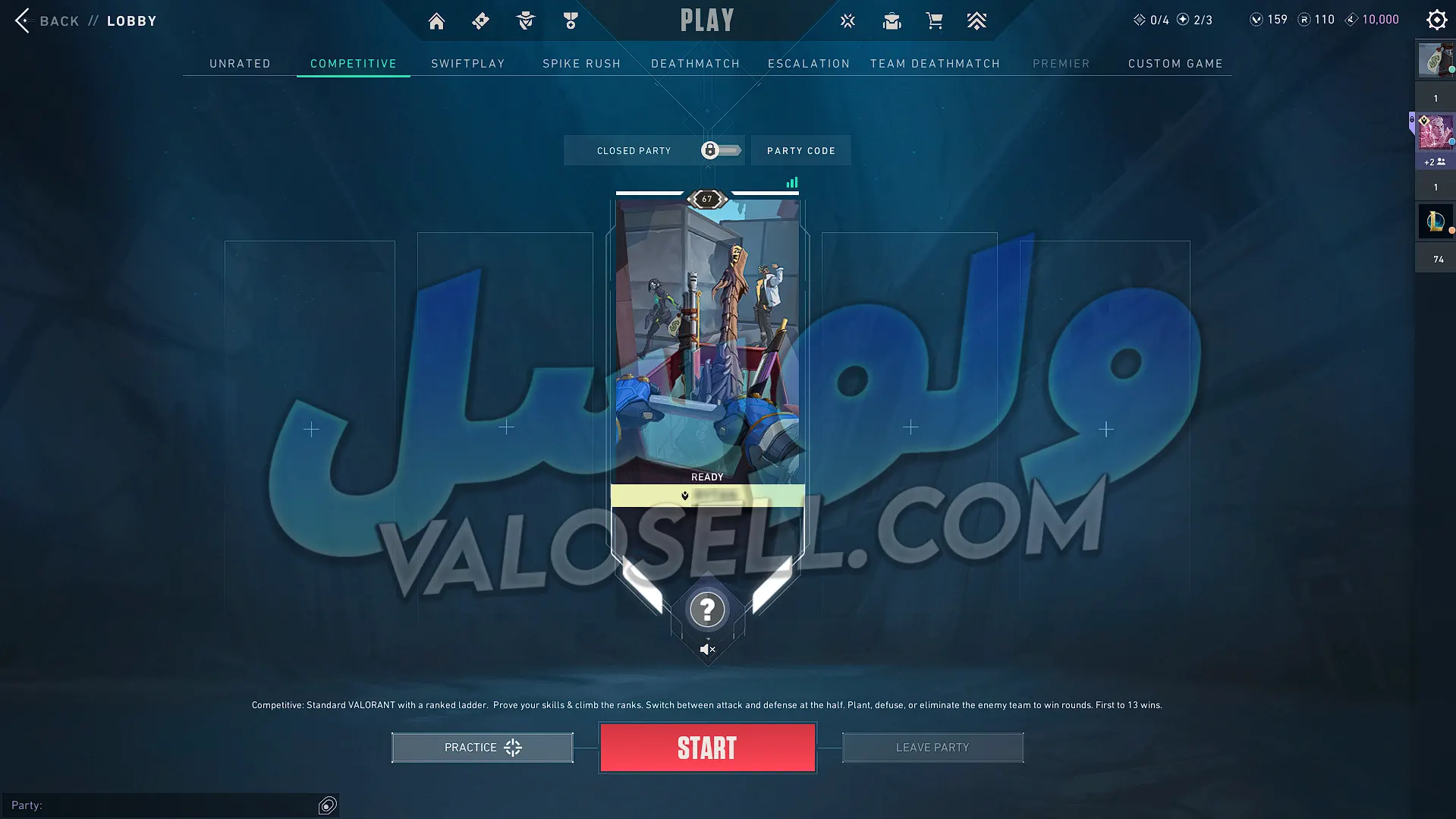 اکانت ولورانت رنک Unranked کد 6049 - Image 2