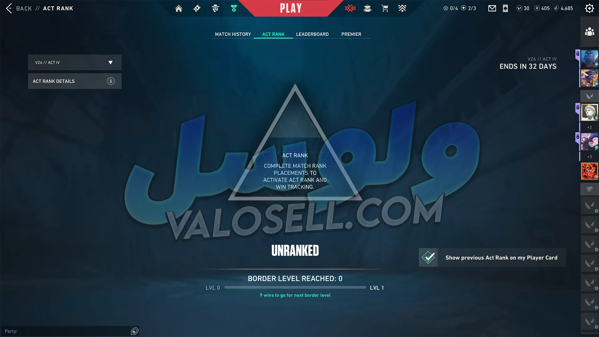 اکانت ولورانت رنک Platinum 1 کد 6343 - Image 2