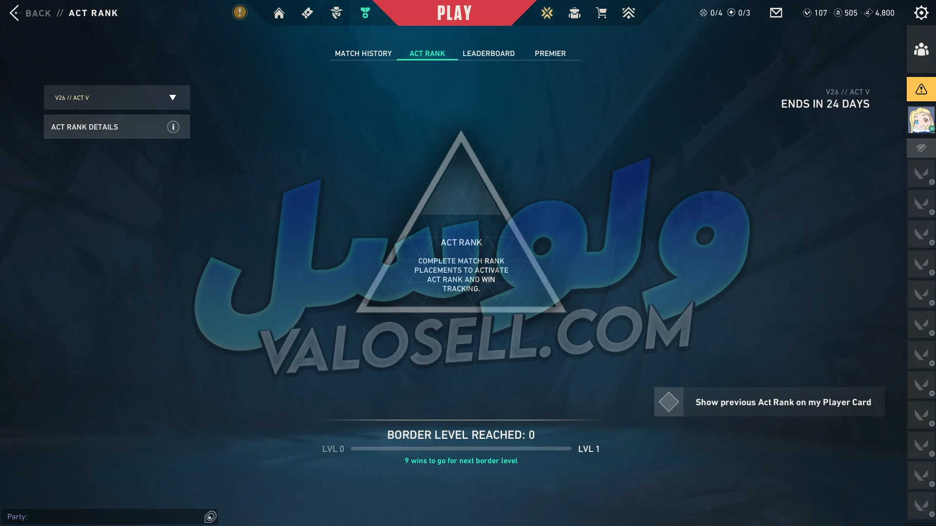 اکانت ولورانت رنک Unranked کد 6492 - تصویر 2